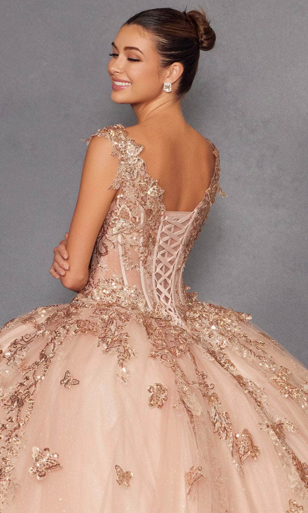 Juliet Dresses 1485J - Elegant Tulle Ball Gown with Butterfly Details Quinceanera Dresses