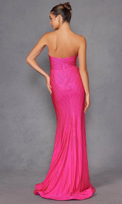 Juliet Dresses 2472R - Embellished Sweetheart Sheath Gown Prom Dresses