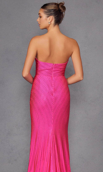 Juliet Dresses 2472R - Embellished Sweetheart Sheath Gown Prom Dresses