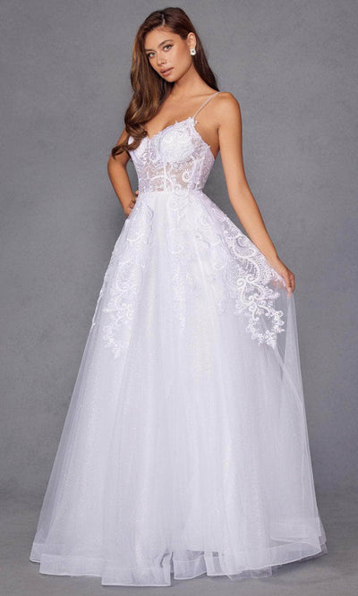 Juliet Dresses 2482SW - Sparkling Embroidered Tulle Gown Bridal Dresses