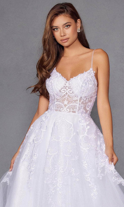 Juliet Dresses 2482SW - Sparkling Embroidered Tulle Gown Bridal Dresses