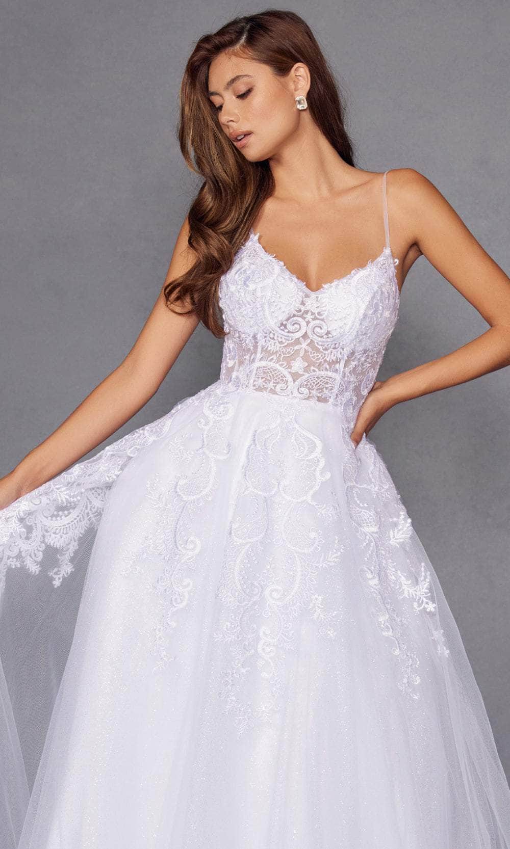 Juliet Dresses 2482SW - Sparkling Embroidered Tulle Gown Bridal Dresses