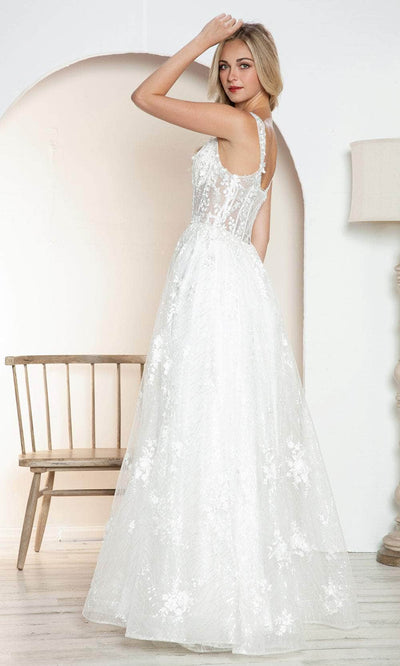 Juliet Dresses 2495AW - Ethereal Tulle Gown with Sheer Bodice Wedding Dresses