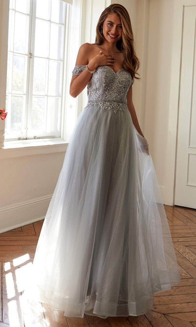 Juliet Dresses 287 - Sweetheart Embellished A-Line Gown Prom Dresses