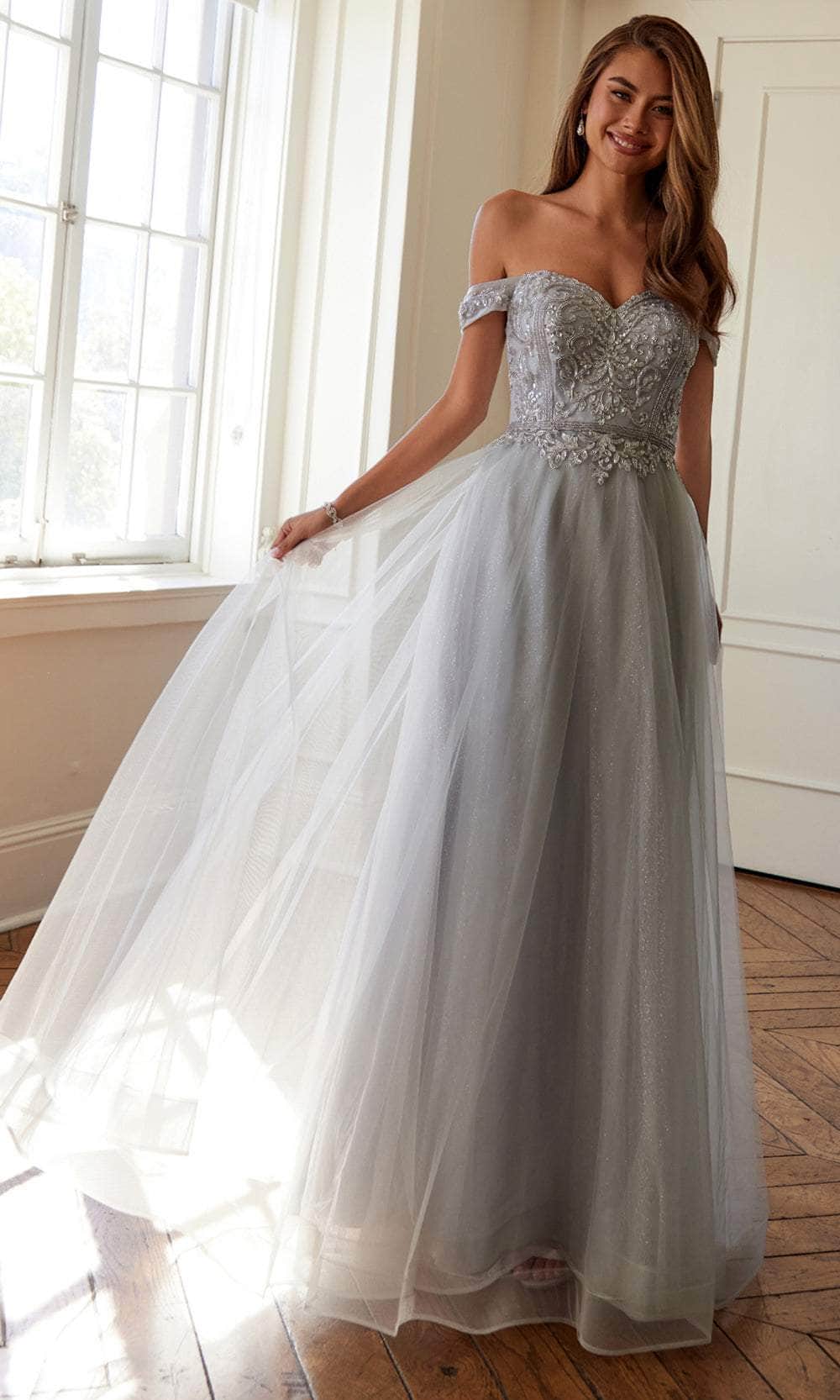 Juliet Dresses 287 - Sweetheart Embellished A-Line Gown Prom Dresses