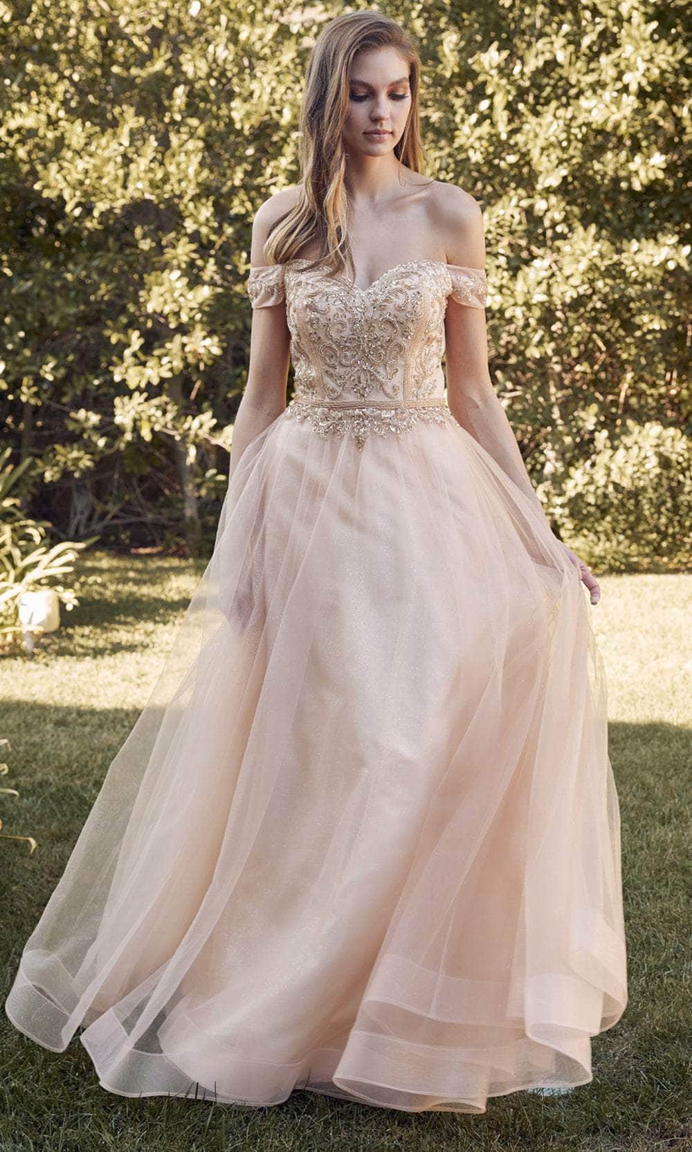 Juliet Dresses 287 - Sweetheart Embellished A-Line Gown Prom Dresses