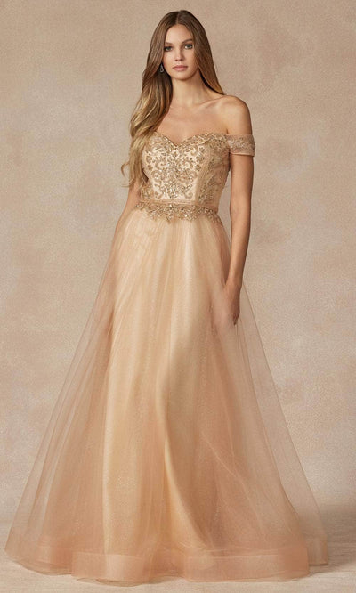 Juliet Dresses 287 - Sweetheart Embellished A-Line Gown Prom Dresses