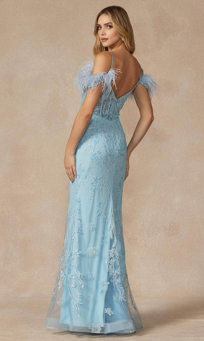 Juliet Dresses 288 - Plunging Sequin Embroidered Gown Prom Dresses