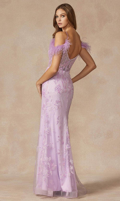 Juliet Dresses 288 - Plunging Sequin Embroidered Gown Prom Dresses