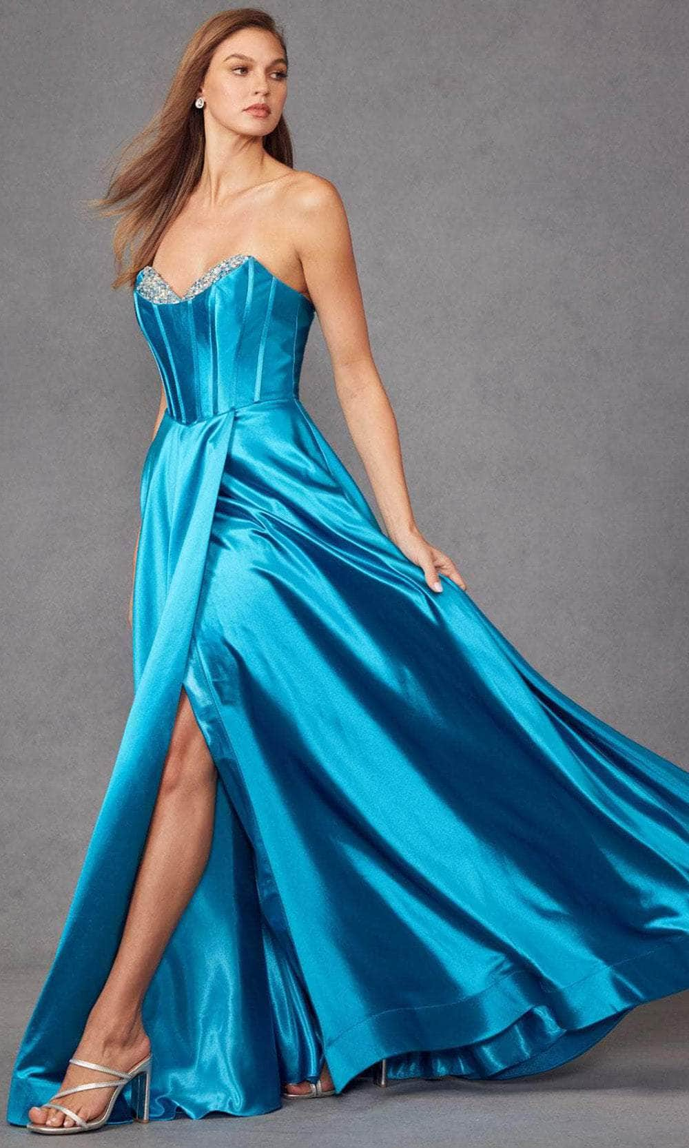 Juliet Dresses JT2435A - Embellished Strapless Prom Dress Prom Dresses