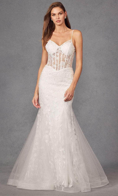 Juliet Dresses JT2441SW - Embroidered Sleeveless Bridal Gown Bridal  Dresses XS / Off White