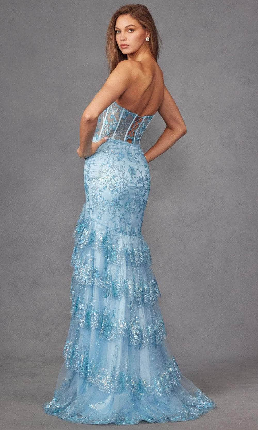 Juliet Dresses JT2455K - Strapless Embellished Prom Gown Prom Dresses