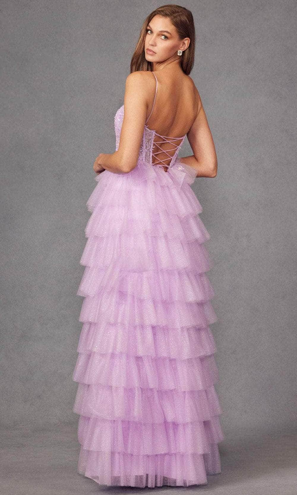 Juliet Dresses JT2458A - Tiered Ruffle Prom Gown Prom Dresses