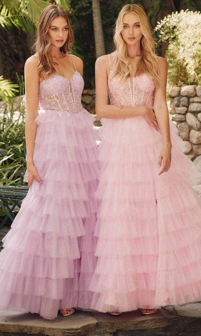 Juliet Dresses JT2458A - Tiered Ruffle Prom Gown Prom Dresses