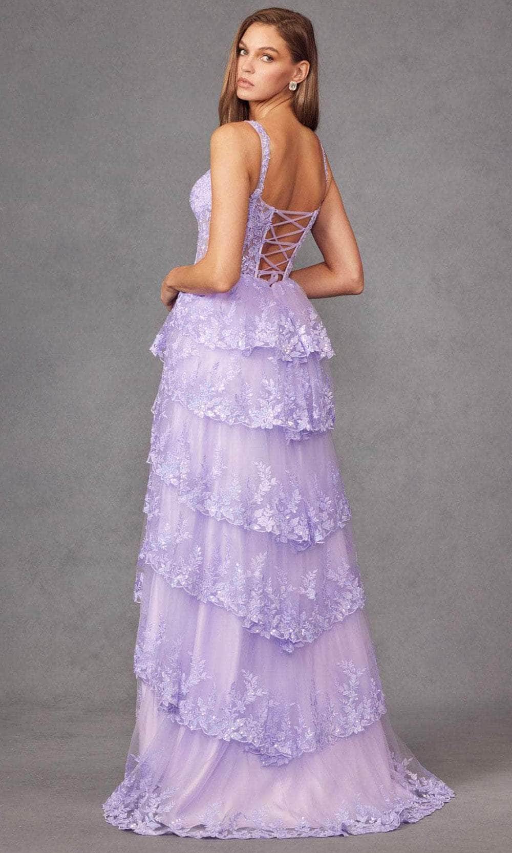 Juliet Dresses JT2463A - Tiered High Low Prom Gown Prom Dresses