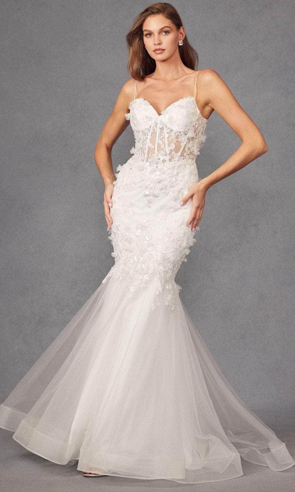 Juliet Dresses JT2469KW - Embroidered Mermaid Wedding Dress Wedding Dresses