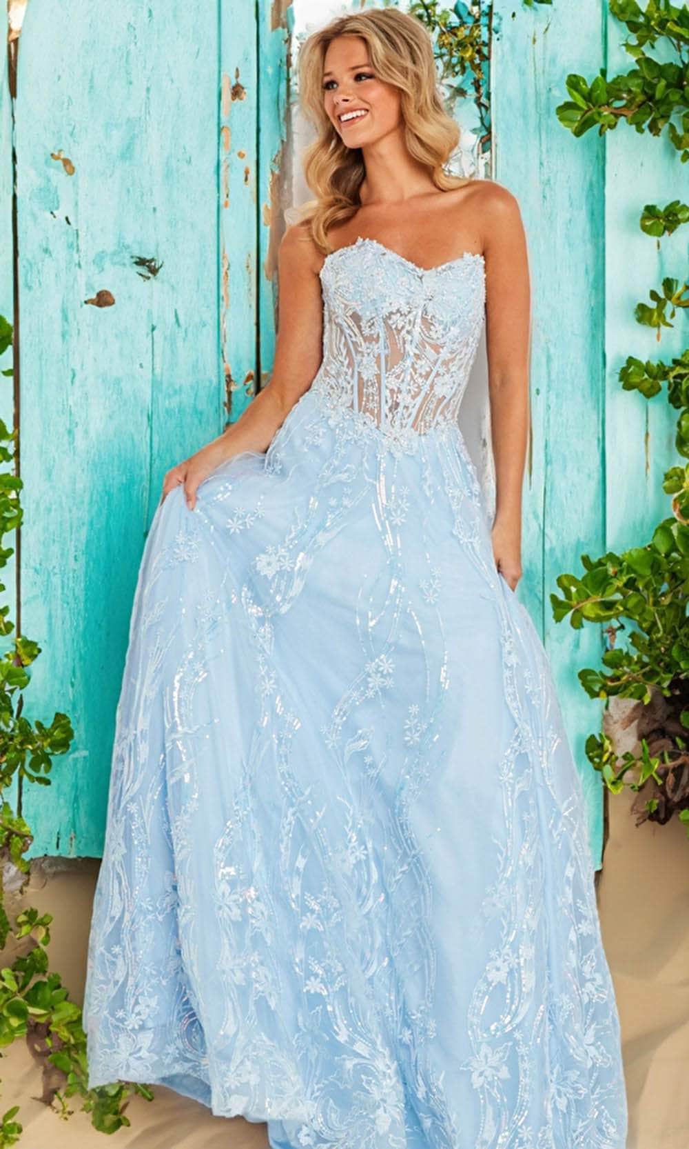 JVN by Jovani JVN12254 - Long Ballgown Dress