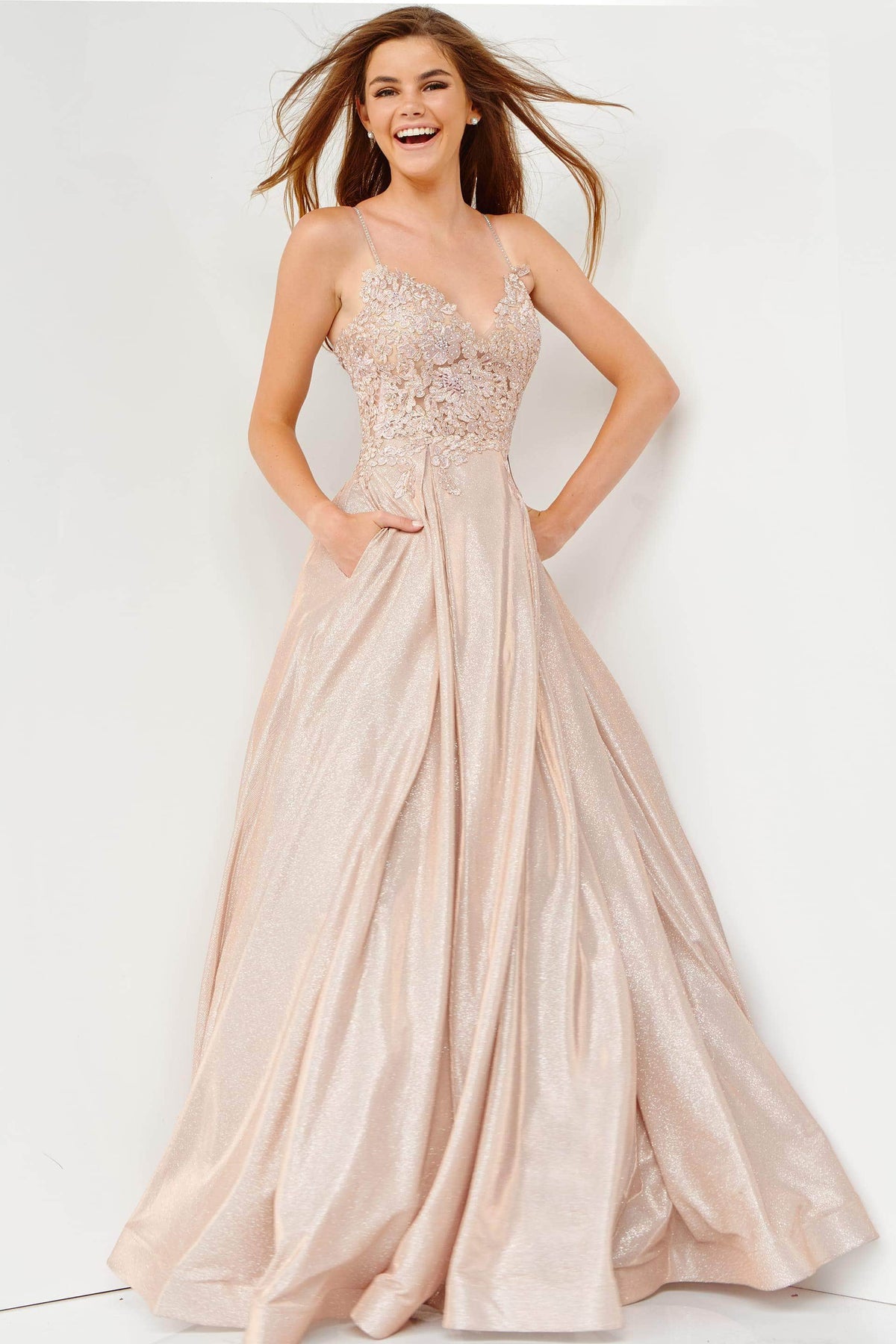 jvn evening dresses JVN by Jovani JVN37479 Formal Long Dress Orange / 4