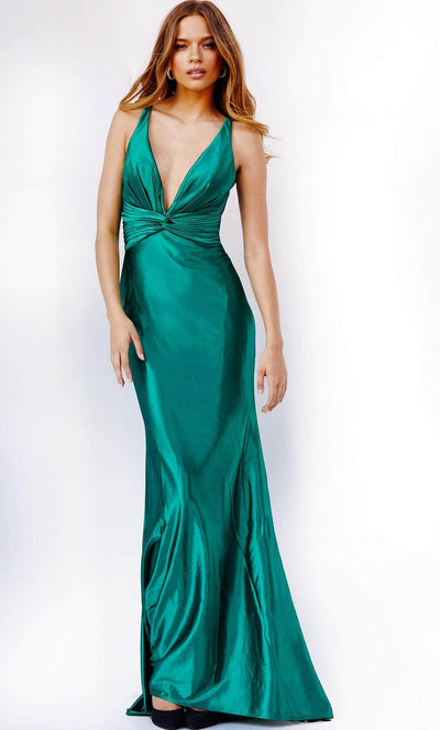 JVN by Jovani JVN23121SC - Sleeveless Crisscross Back Long Gown Special Occasion Dresses