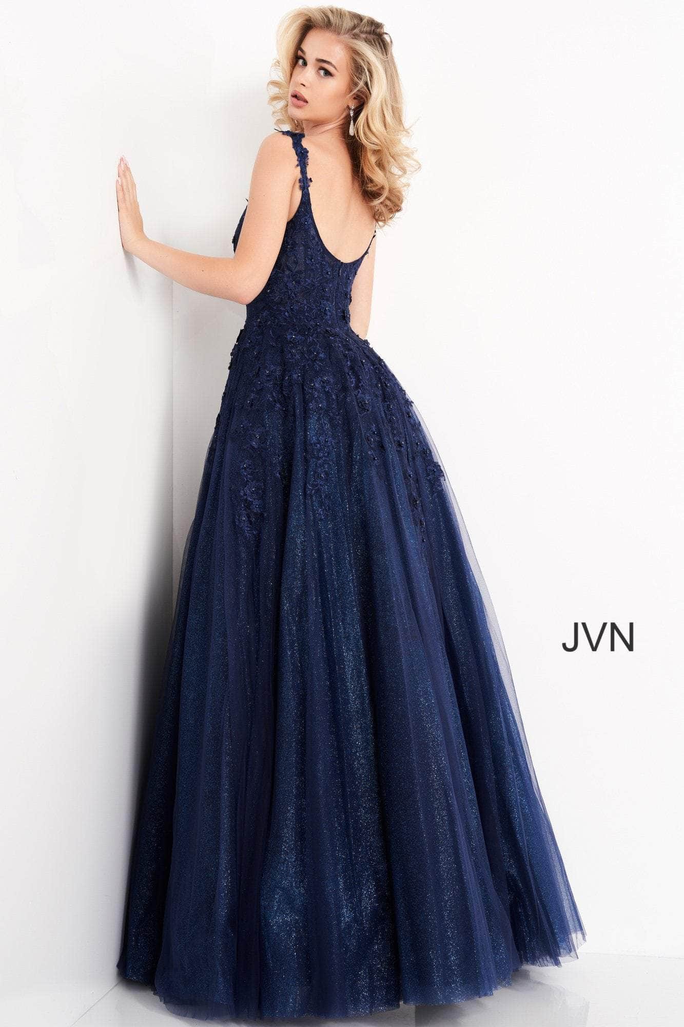 JVN by Jovani - JVN4271 Illusion Paneled Corset Bodice Long Gown Prom Dresses