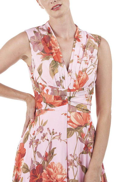 Kay Unger 5549258 - Floral Printed Jumpsuit