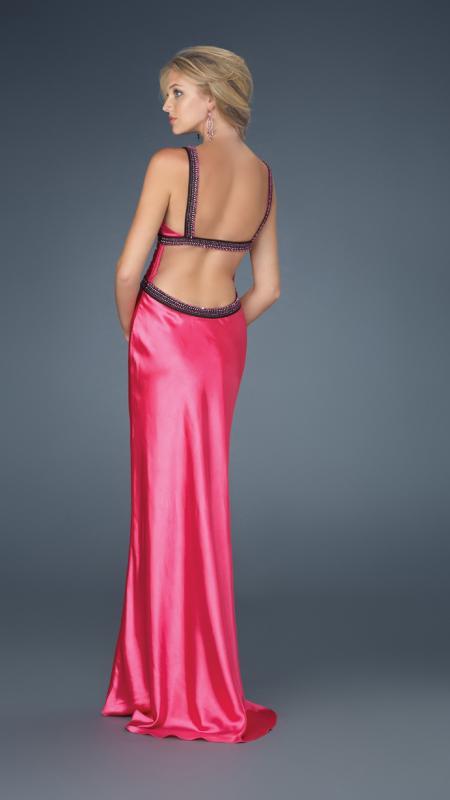 La Femme - 14425 Long Gown with Open Back Special Occasion Dress