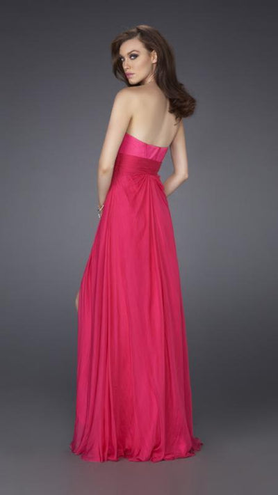 La Femme - 15171 Bejeweled Modified Sweetheart Long Silk Gown Special Occasion Dress