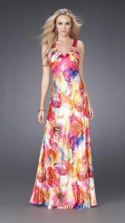 La Femme - 15178 Floral Long Dress Special Occasion Dress