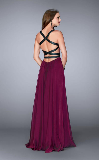 La Femme - 24536 Strappy Back Sweetheart Chiffon Long Prom Dress Special Occasion Dress