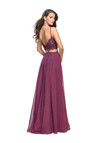 La Femme - 25830 Two Piece Beaded Lace Chiffon A-line Dress Special Occasion Dress