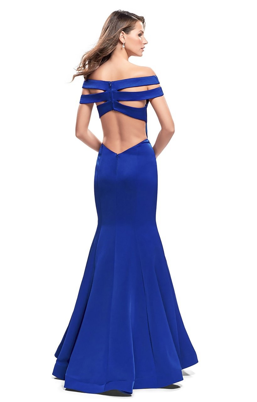 La Femme - 25903 Deep V-neck Mermaid Dress Special Occasion Dress