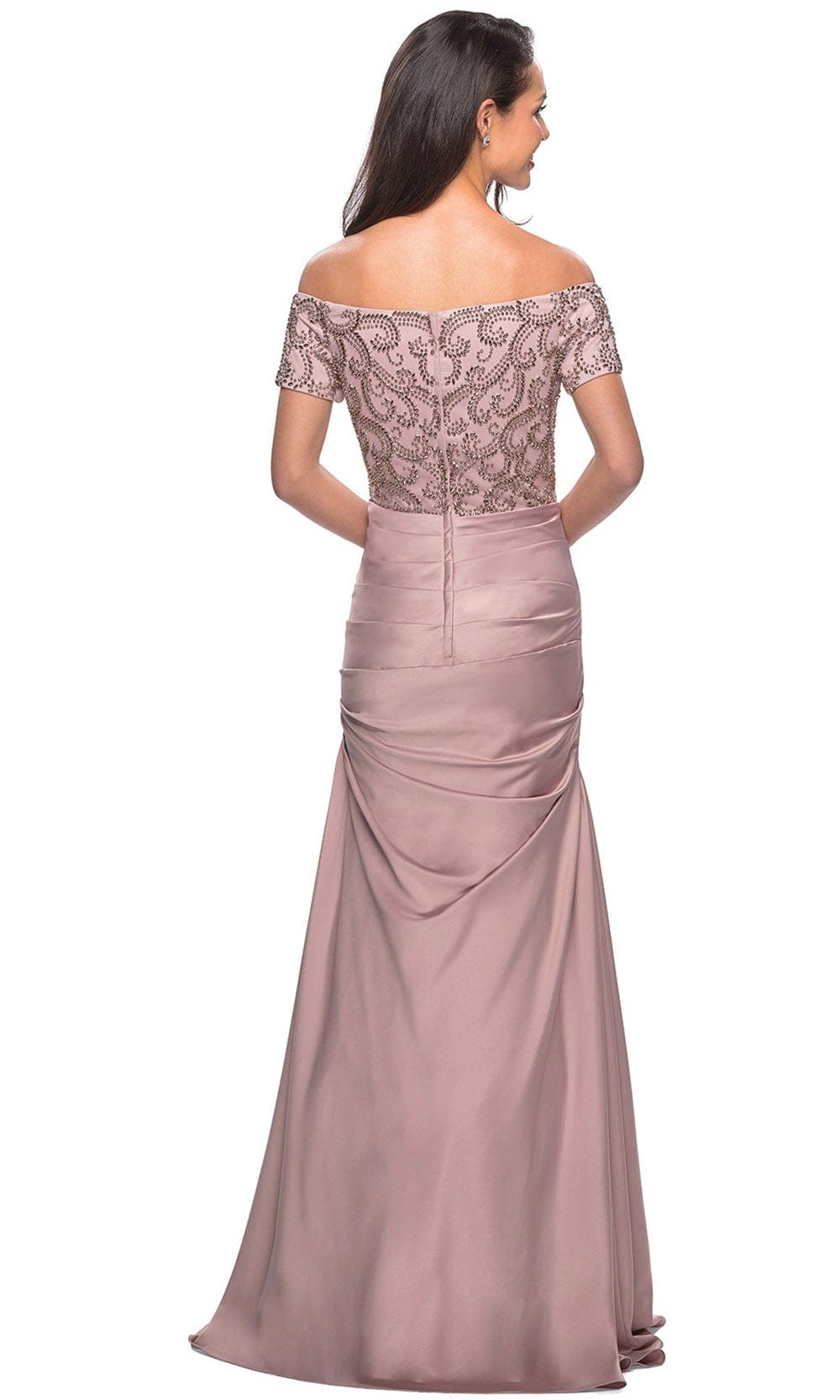 La Femme 25996 - Embellished Pleated Long Dress Special Occasion Dress