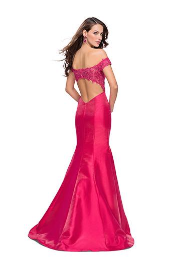 La Femme - 26001 Embellished Off Shoulder Mermaid Dress Special Occasion Dress