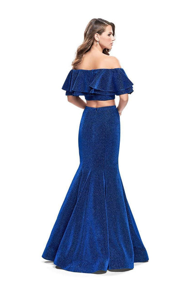 La Femme - 26324 Two Piece Ruffled Off-Shoulder Jersey Mermaid Dress Special Occasion Dress