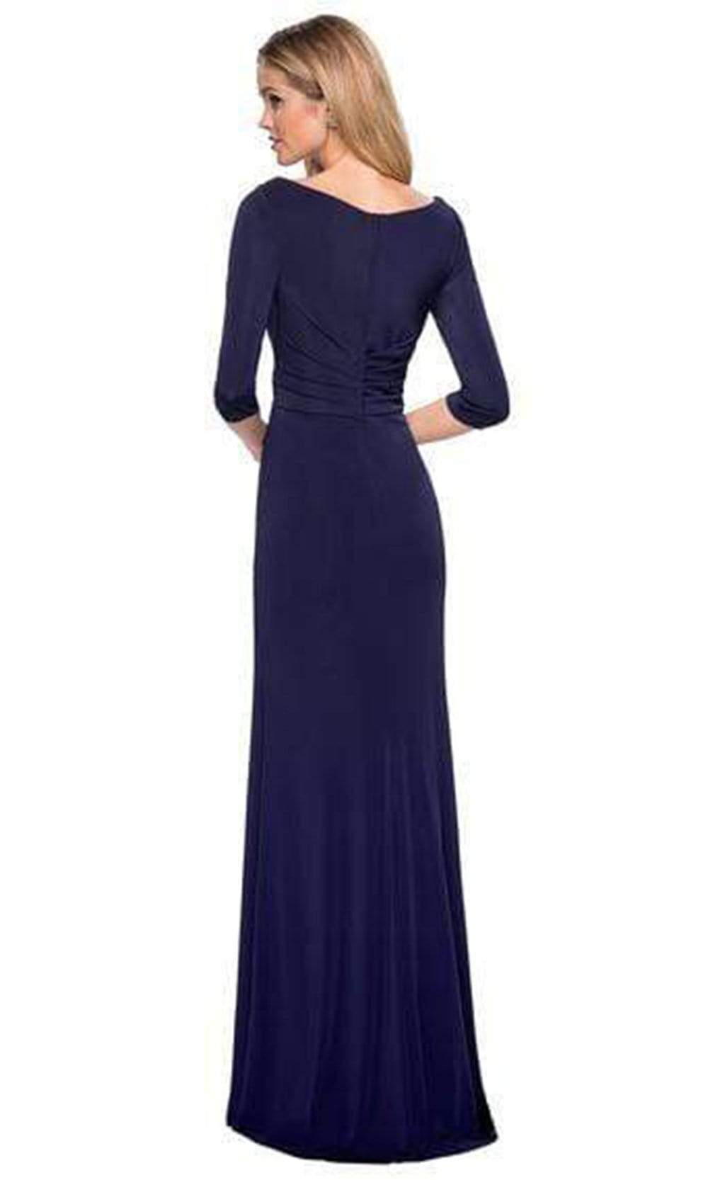 La Femme - 26955 Ruched V-neck Sheath Dress Mother of the Bride Dresses