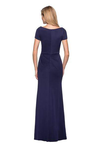 La Femme - 27067 Bateau Side Ruched Trumpet Dress Mother of the Bride Dresses