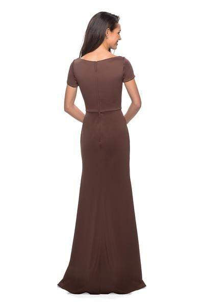 La Femme - 27067 Bateau Side Ruched Trumpet Dress Mother of the Bride Dresses