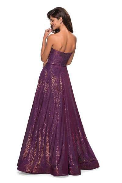 La Femme - 27296 Sequined Sweetheart Tulle A-line Dress Special Occasion Dress