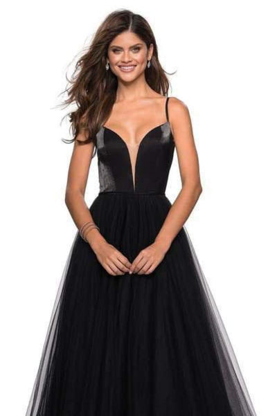 La Femme 27485SC - Plunging V-Neck Prom Dress Special Occasion Dresses