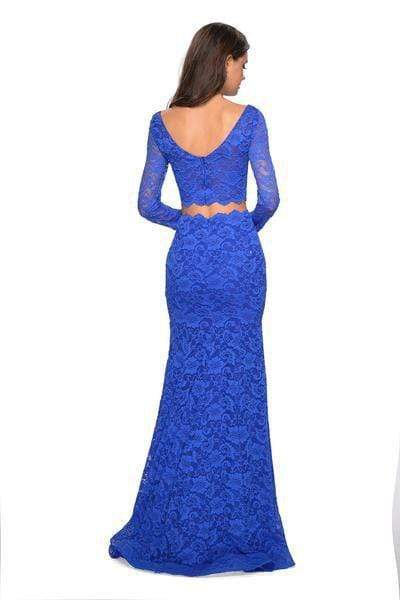 La Femme - 27601 Two-Piece Allover Lace Long Sleeve Evening Gown Evening Dresses