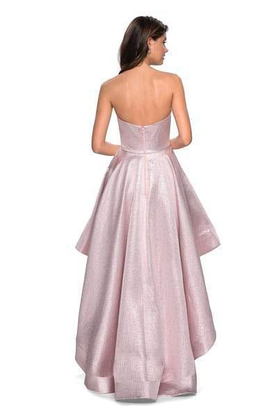 La Femme - 27783 Strapless Sweetheart High Low A-line Dress Special Occasion Dress