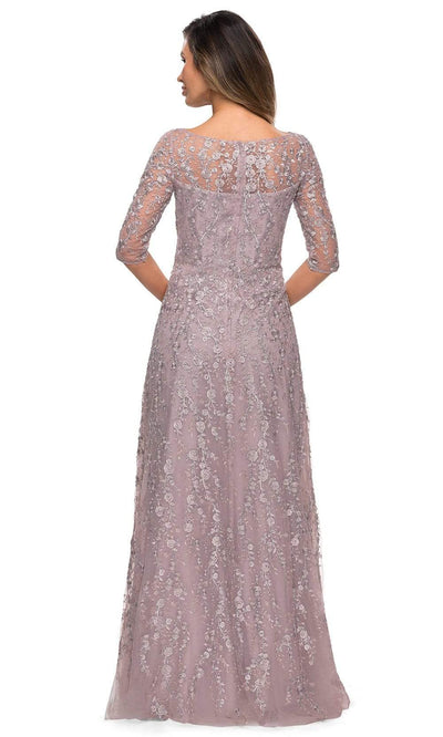 La Femme 27981SC - A-Line Floral Embroidered Formal Dress Special Occasion Dresses