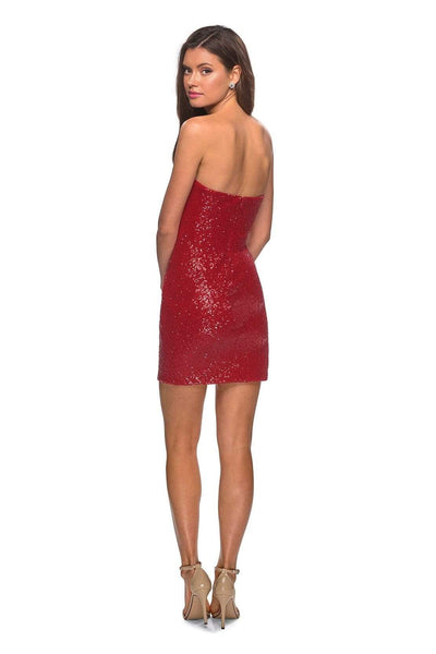 La Femme - 28229 Strapless Sweetheart Short Dress Cocktail Dresses