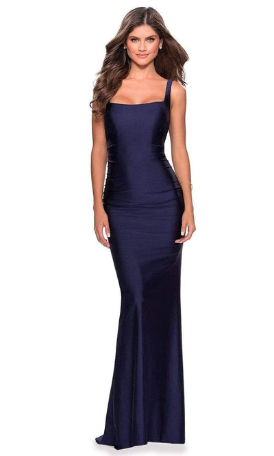 La Femme - 28634 Square Neck Open Back Sheath Dress Bridesmaid Dresses