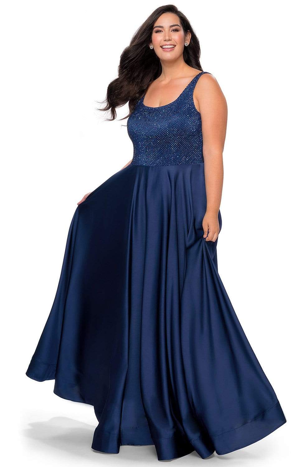 La Femme - 28879 Scoop A-Line Evening Gown Evening Dresses