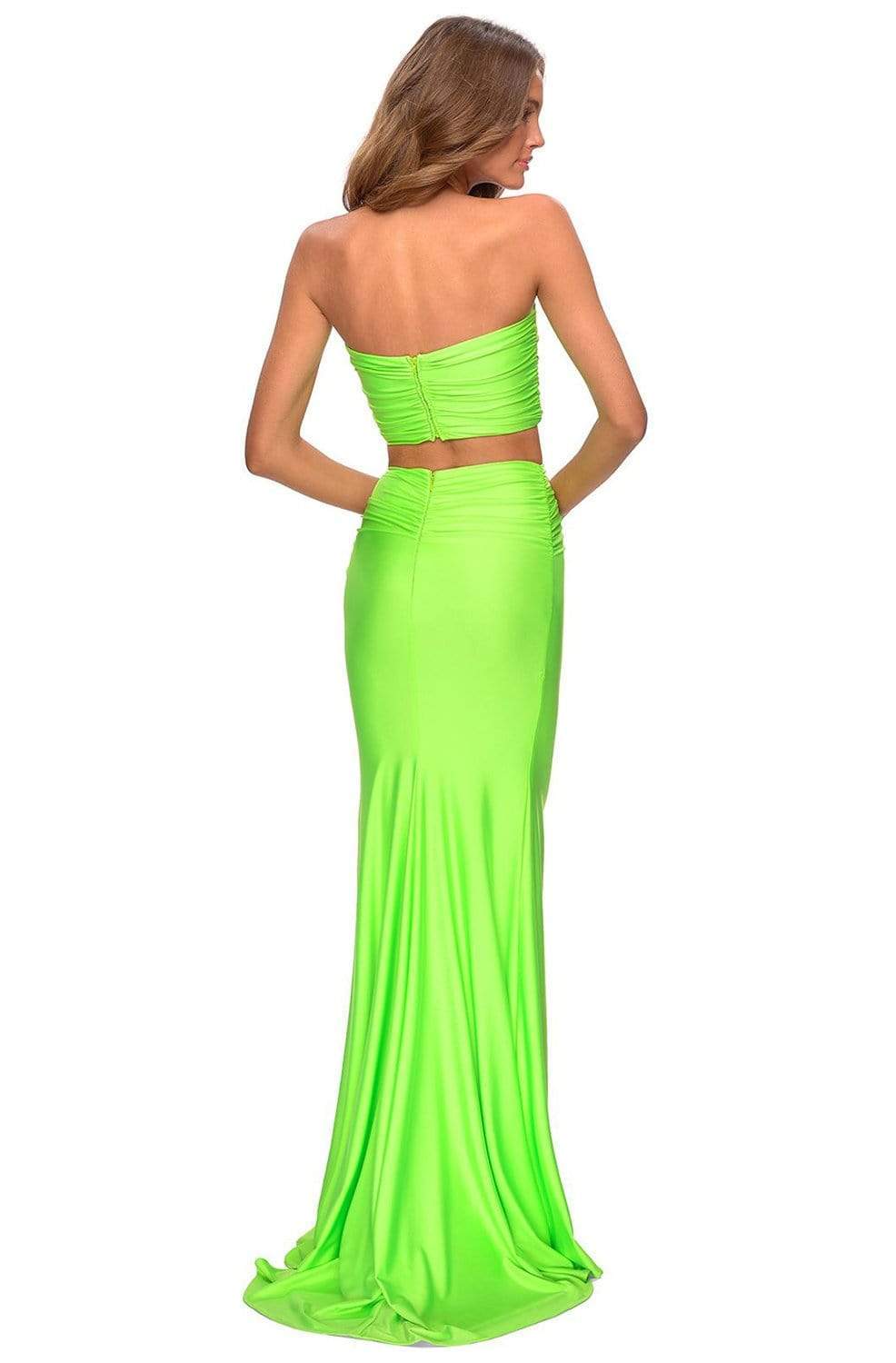 La Femme - 28972 Two Piece Strapless Jersey Sheath Dress Prom Dresses