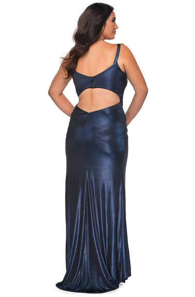 La Femme - 29053 Plunging V-neck Ruched Jersey Dress Evening Dresses