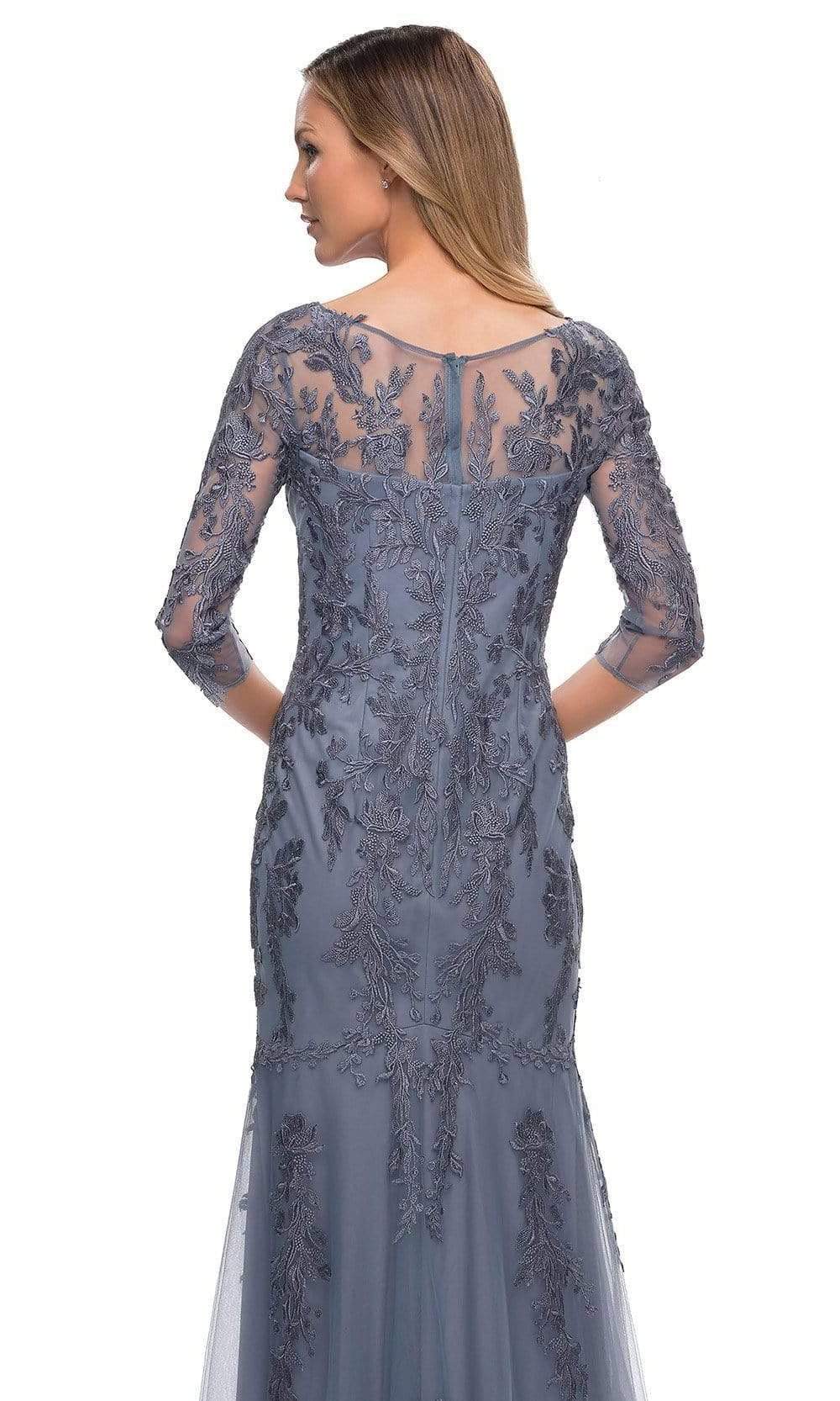 La Femme - 29226 Embroidered Tulle Sheath Gown Mother of the Bride Dresses