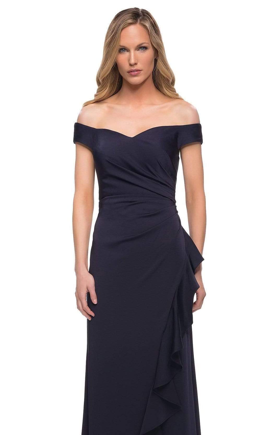 La Femme - 29509 Ruched A-Line Evening Dress Mother of the Bride Dresses