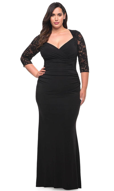 La Femme 29586 - Laced Sleeve Formal Dress Special Occasion Dress